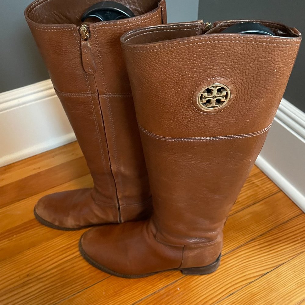 Tory Burch Saddle Brown Riding Boots - Size 8